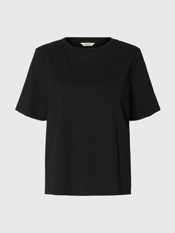 SELECTED - Camiseta en negro