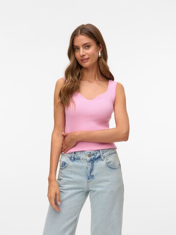 VERO MODA Knitted top 'VMWillow' in Pink: front