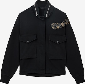 melns AllSaints Sportiska jaka 'OUROS CLARIE': no priekšpuses