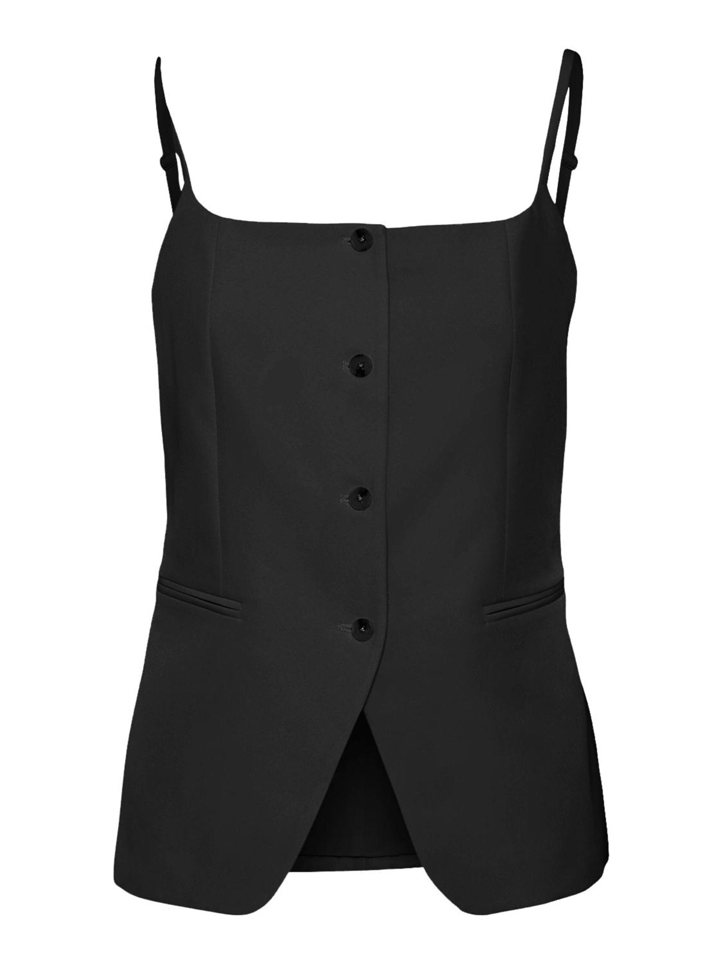 VERO MODA Jakkesætsvest 'MISCHA ' i sort: forside