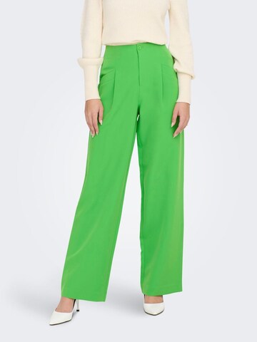 ONLY Zvonové kalhoty Kalhoty 'MAIA' – zelená: přední strana