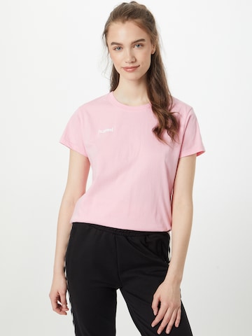 Hummel Functioneel shirt in Roze: voorkant