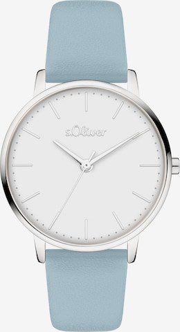 s.Oliver Analog Watch in Blue: front
