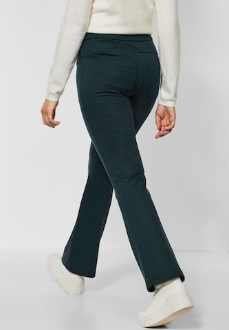 STREET ONE Flared Pants in Green