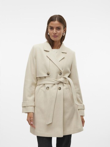 VERO MODA Overgangsfrakke 'POPAMY' i beige: forside
