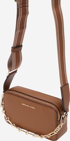 MICHAEL Michael Kors Skuldertaske 'CAMRA' i brun: forside