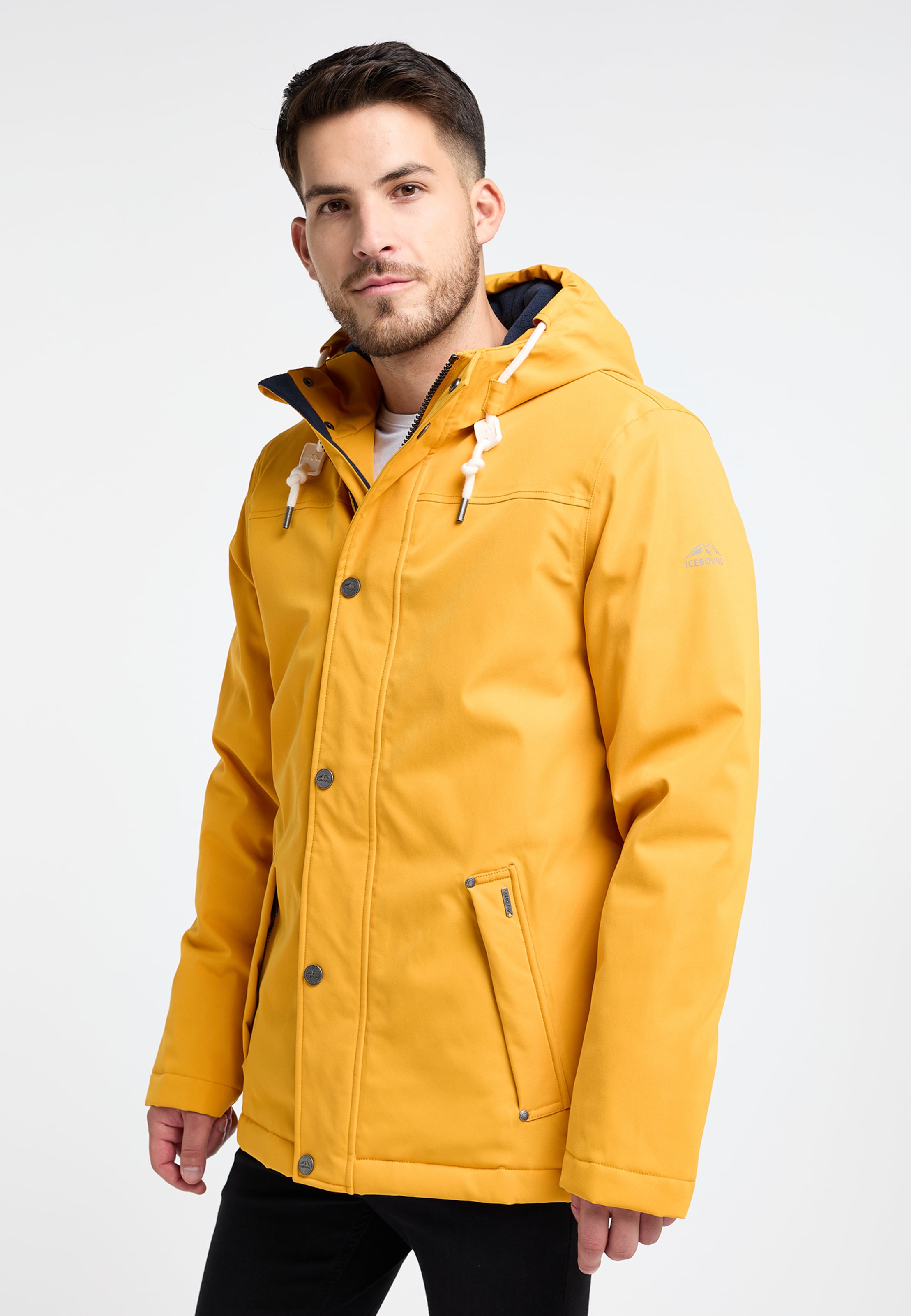 Yellow parka jacket mens hotsell