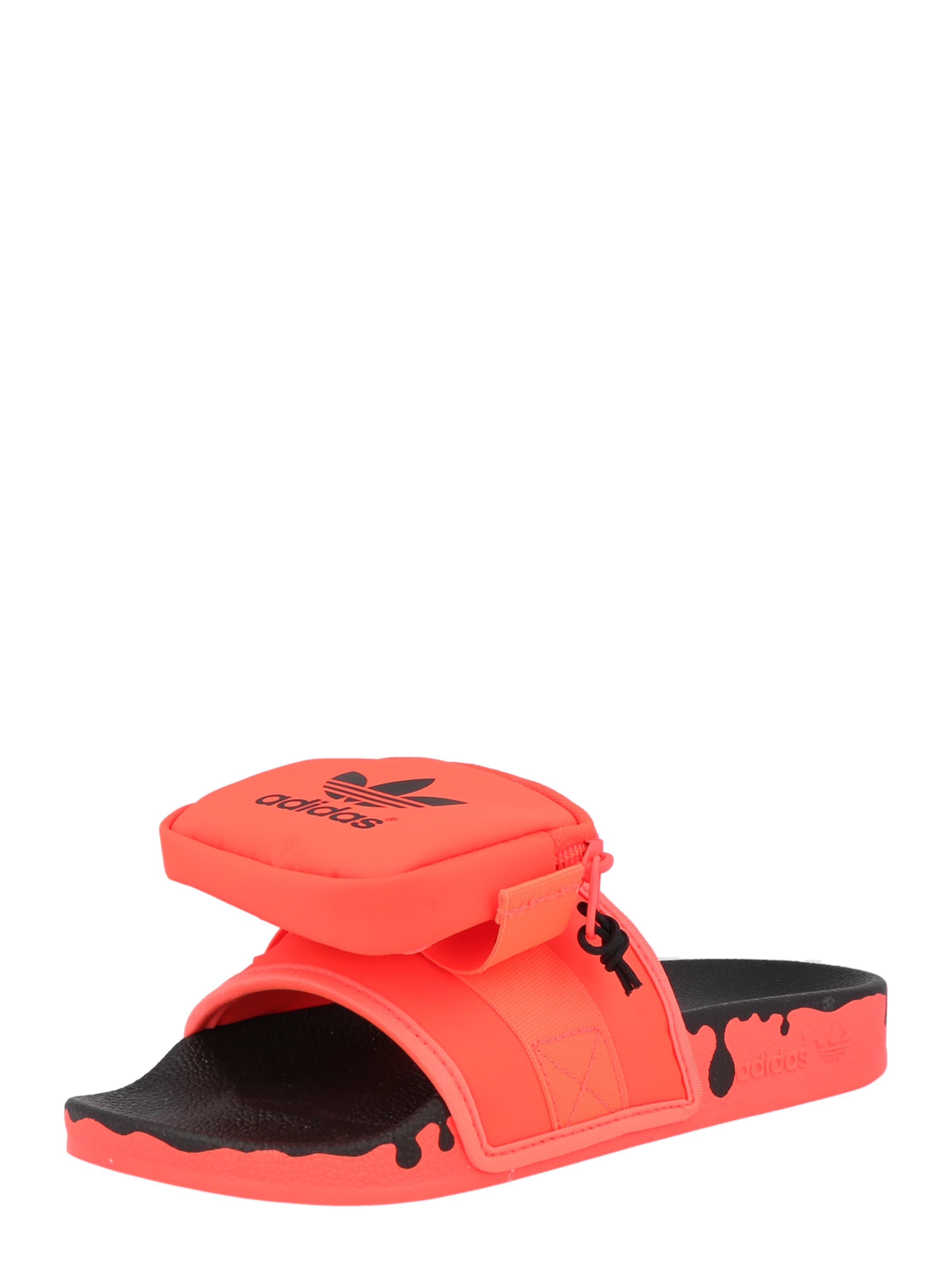 ADIDAS ORIGINALS Pantolette 'POUCHYLETTE W' in orange / schwarz, Produktansicht
