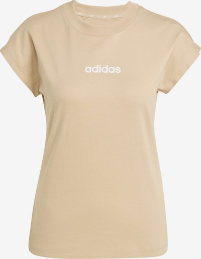 Sportiniai marškinėliai 'Essentials' iš ADIDAS SPORTSWEAR, spalva – kupranugario / balta, Prekių apžvalga