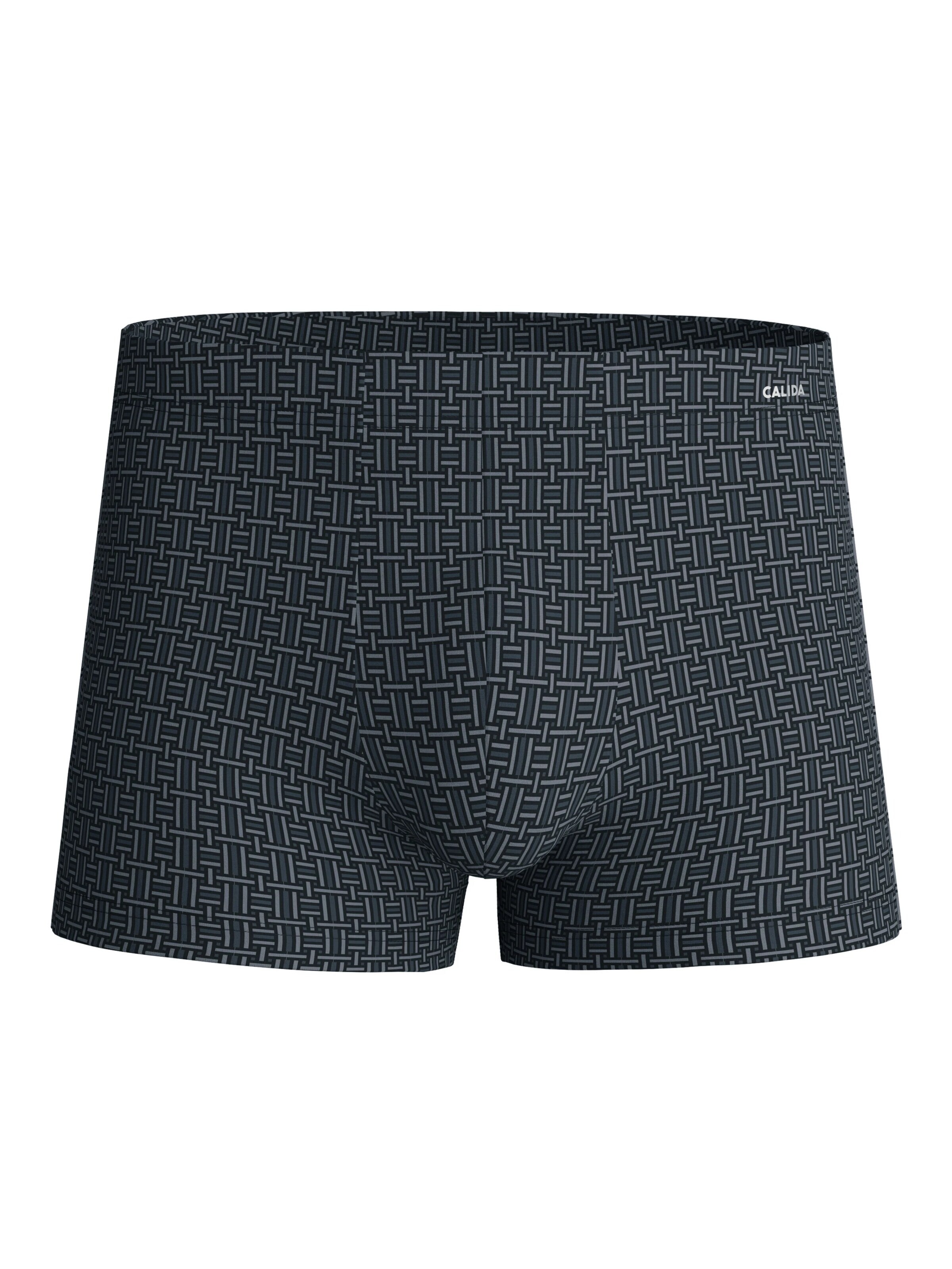 CALIDA Boxershorts 'Cotton Code Design'‌‌‌‌‌‌‌ in Schwarz: Vorderseite