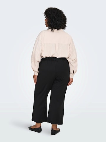 ONLY Carmakoma Boot cut Trousers 'CARGOLDTRASH' in Black