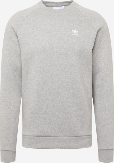 ADIDAS ORIGINALS Sweater majica 'Adicolor Essentials Trefoil' u svijetlosiva / bijela, Pregled proizvoda