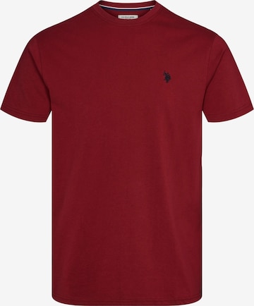 U.S. POLO ASSN. T-Shirt 'Arjun' in Rot: Vorderseite