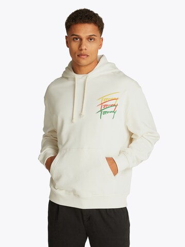 Felpa di Tommy Jeans in bianco: frontale