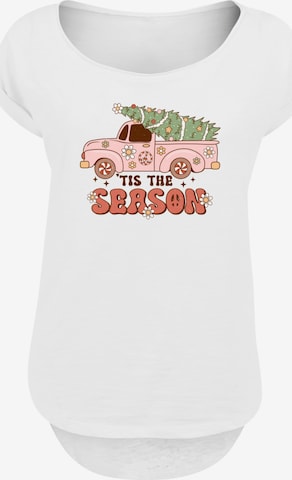 T-shirt 'Tis The Season' F4NT4STIC en blanc : devant