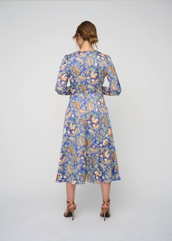 Robe de cocktail KLEO en bleu