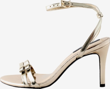 Sandales à lanières 'Tabitha Simmons Siren' Next en or : devant