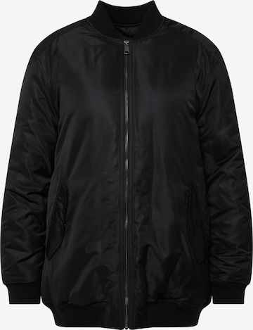 Ulla Popken Between-Season Jacket in Black: front