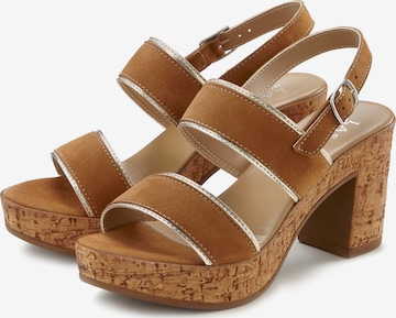 LASCANA Sandals in Brown