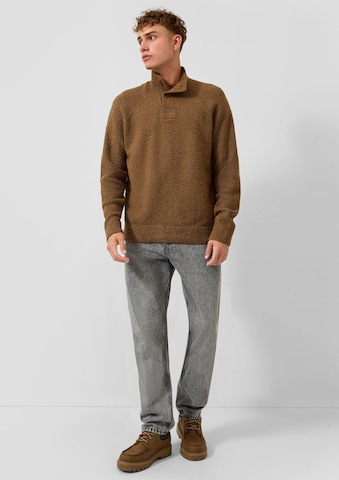 Pull-over QS en marron : devant