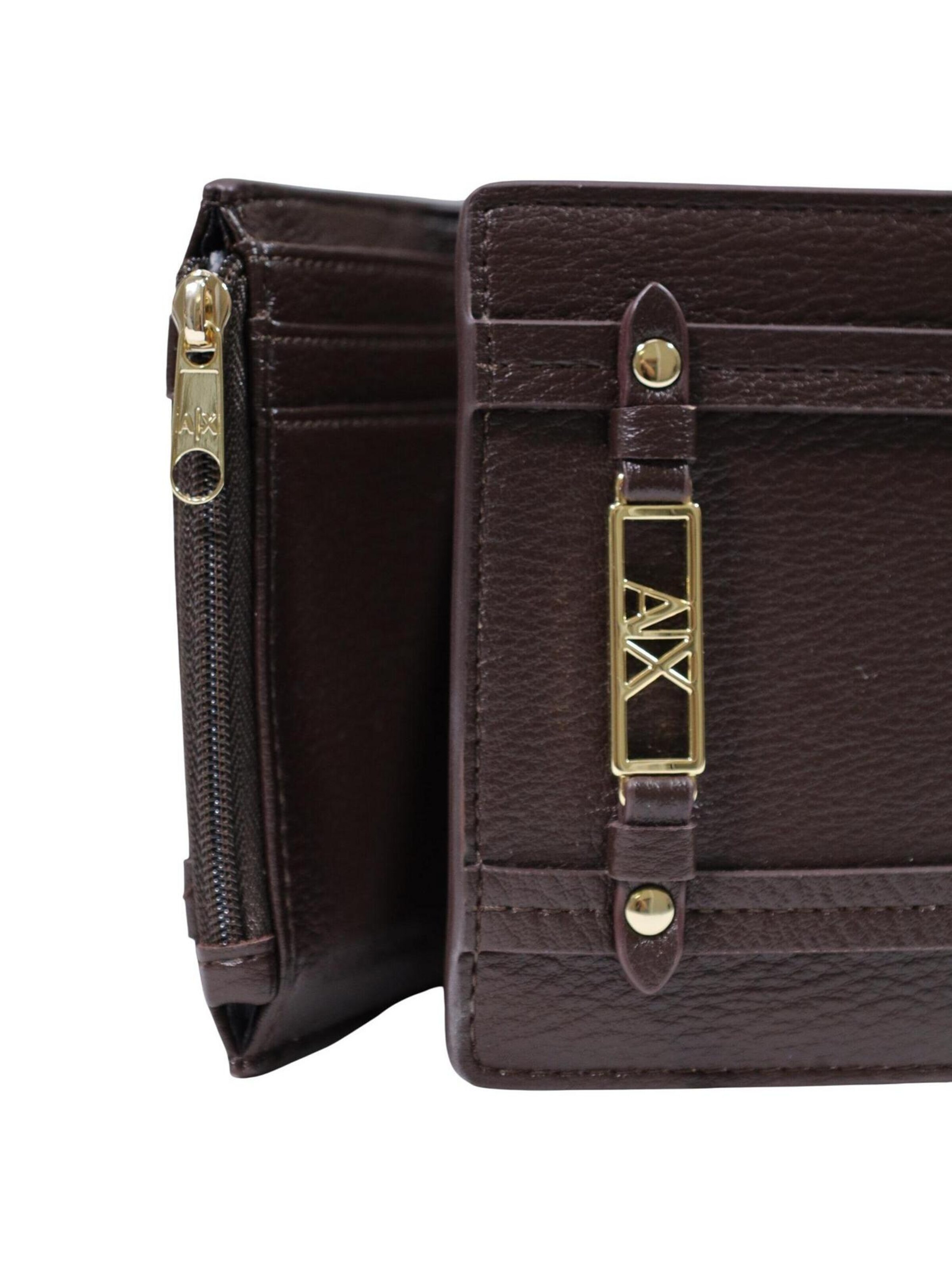 Portamonete 'XW002613 AF15632' di ARMANI EXCHANGE in marrone