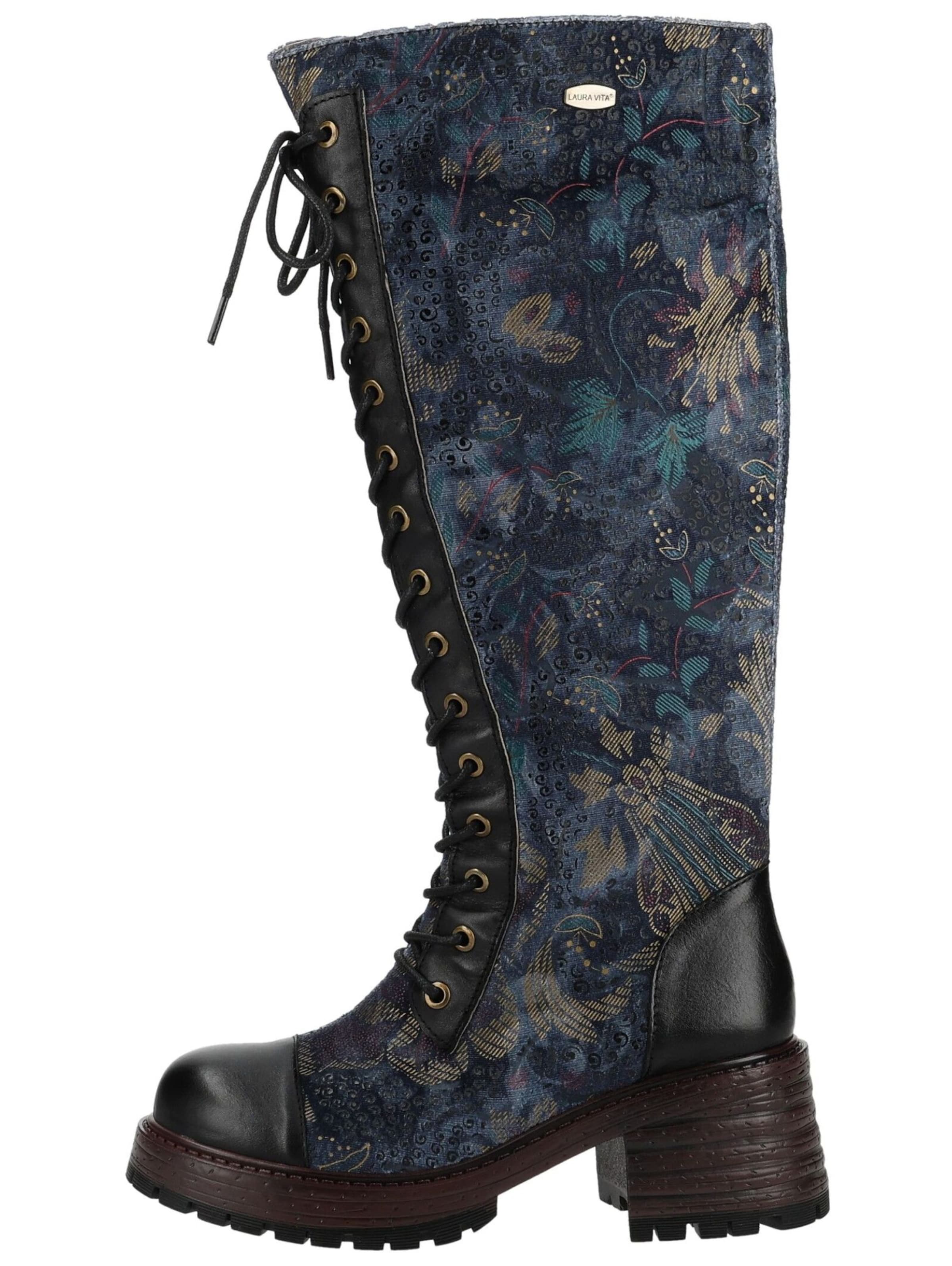 Bottes à lacets Laura Vita en bleu