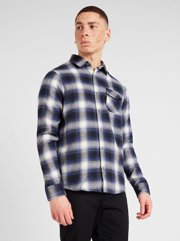 Coupe regular Chemise BRAVE SOUL en bleu : devant