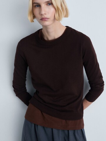 MANGO Sweater 'LUCCA' in Brown