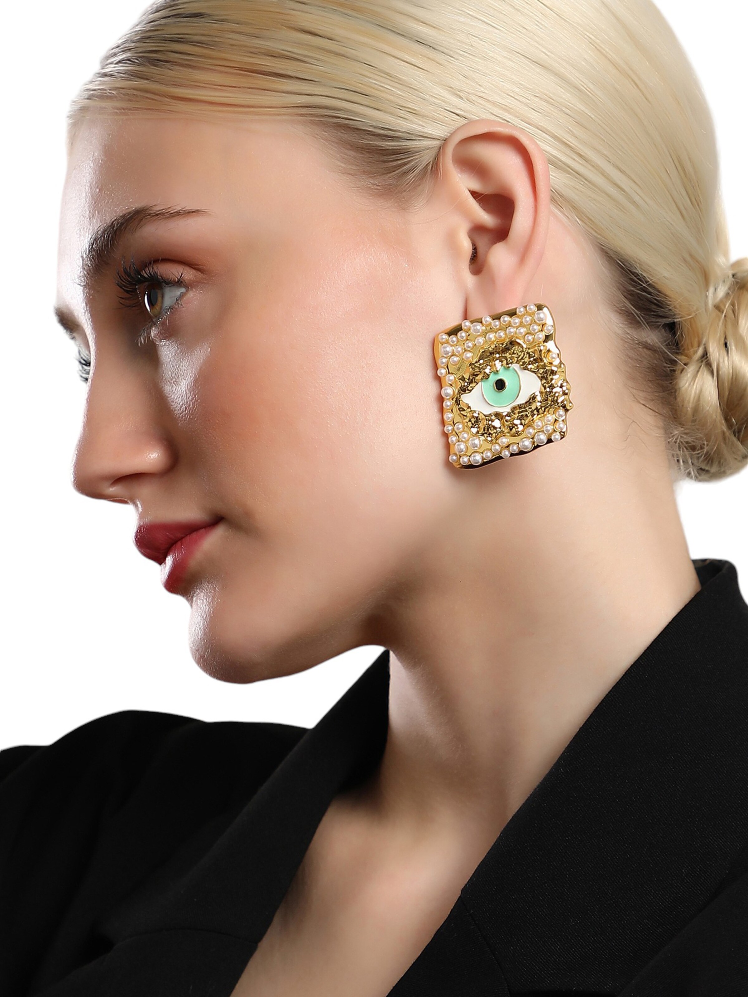 SOHI Серьги 'Adi' в Золотой: спереди