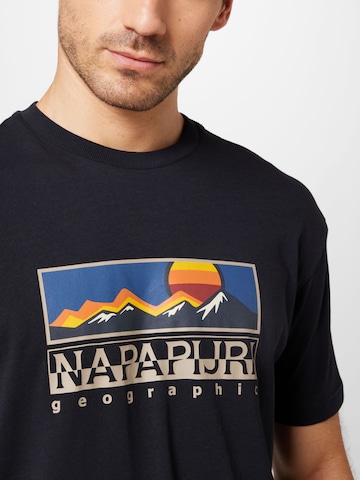 NAPAPIJRI T-Shirt 'FREESTYLE' in Schwarz