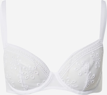 PASSIONATA T-shirt Bra in White: front