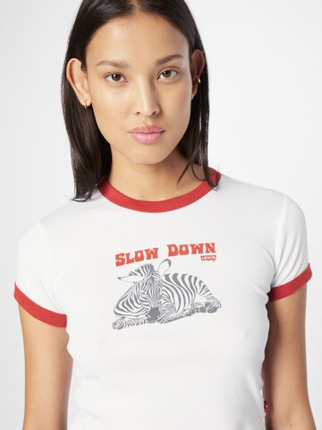 Tricou 'Graphic Ringer Mini Tee' de la LEVI'S ® pe bej