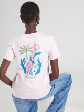 T-shirt 'SEA' CONVERSE en rose : devant