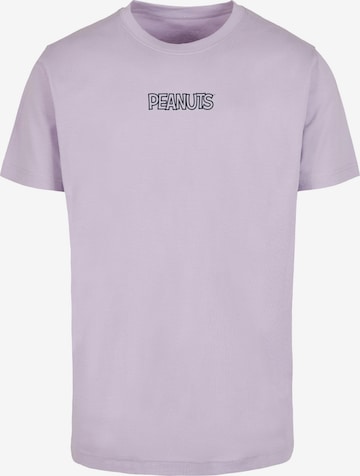 T-Shirt 'Peanuts - Charlie' Merchcode en violet : devant