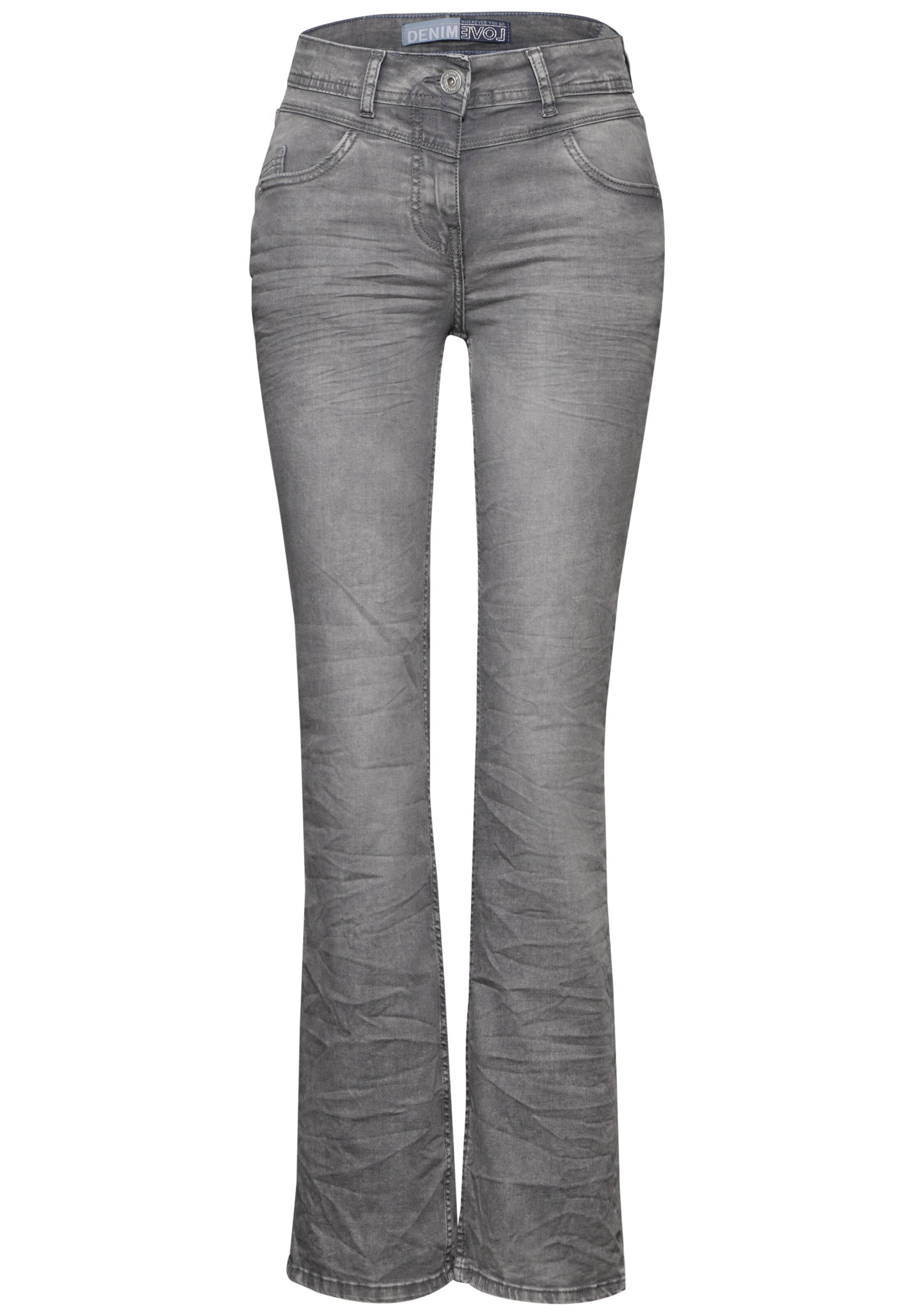 CECIL Slimfit Jeans in Grau: Vorderseite