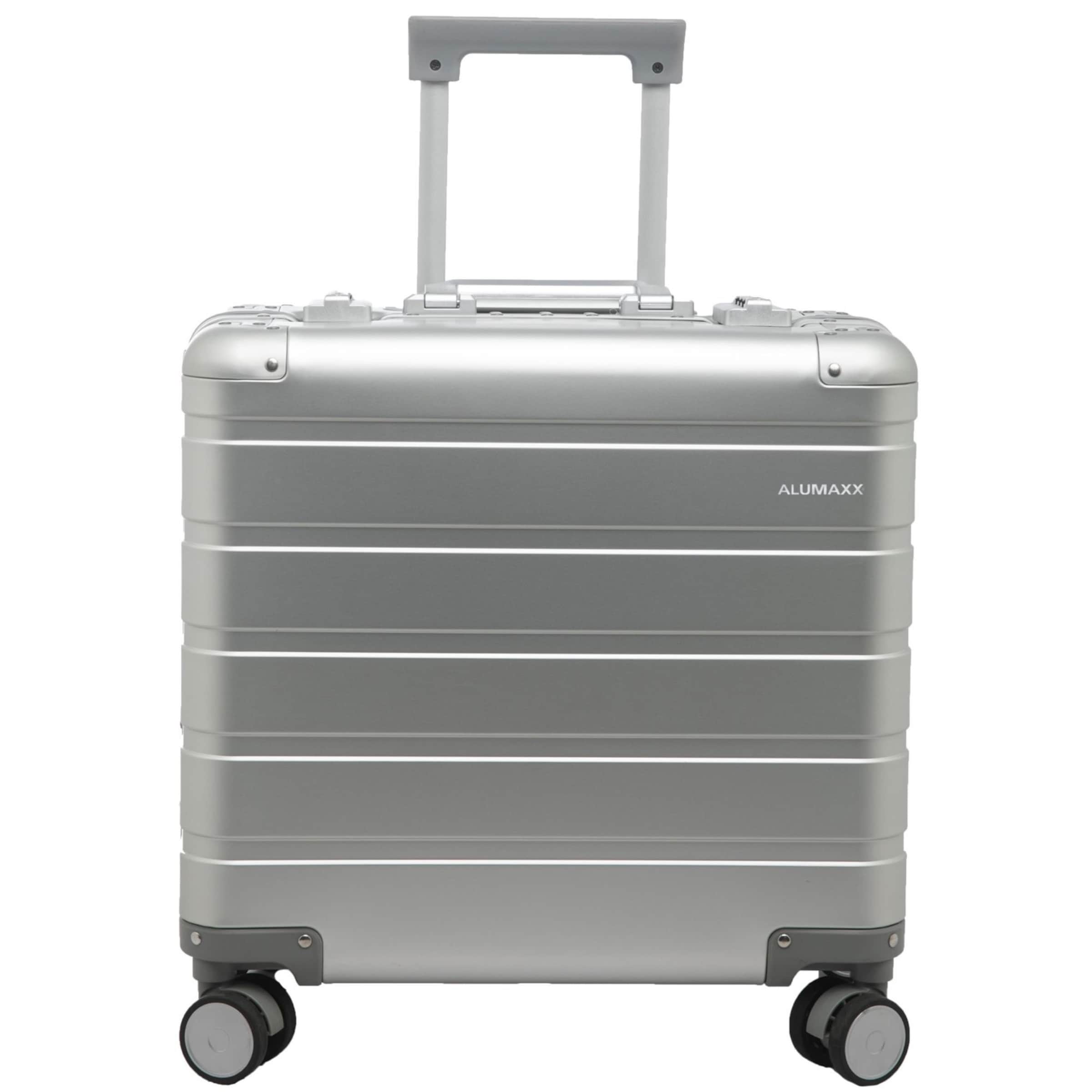 Valise de pilote ALUMAXX en argent : devant
