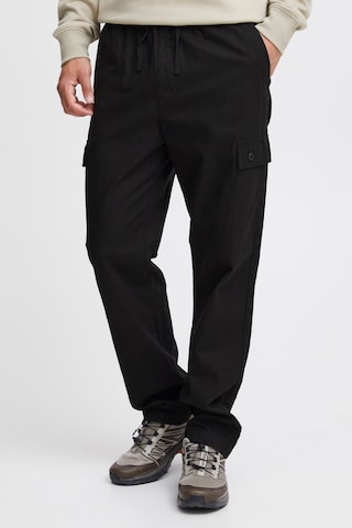 !Solid Loose fit Cargo Pants 'Lauritz' in Black: front