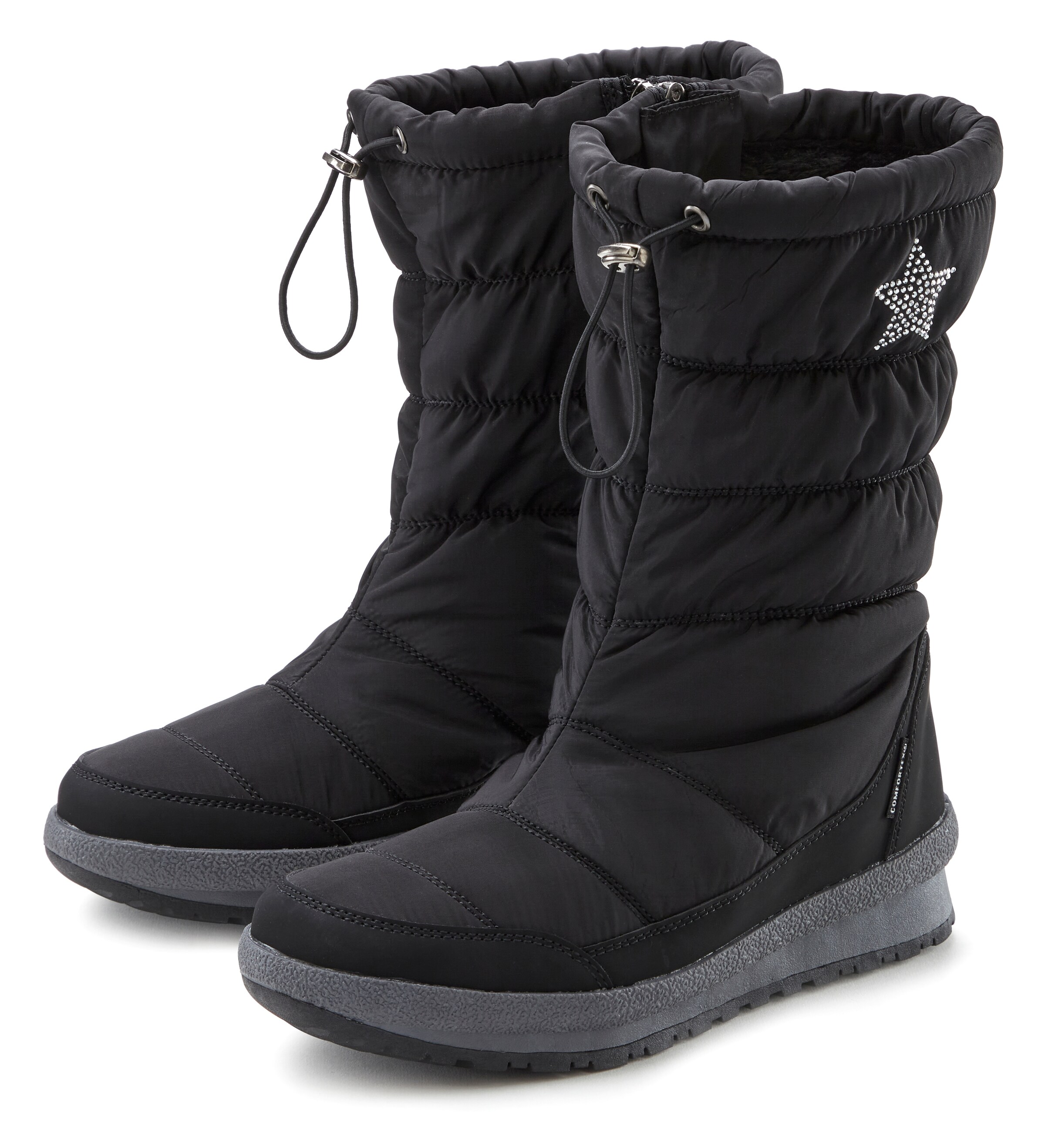 LASCANA Snowboots in Schwarz