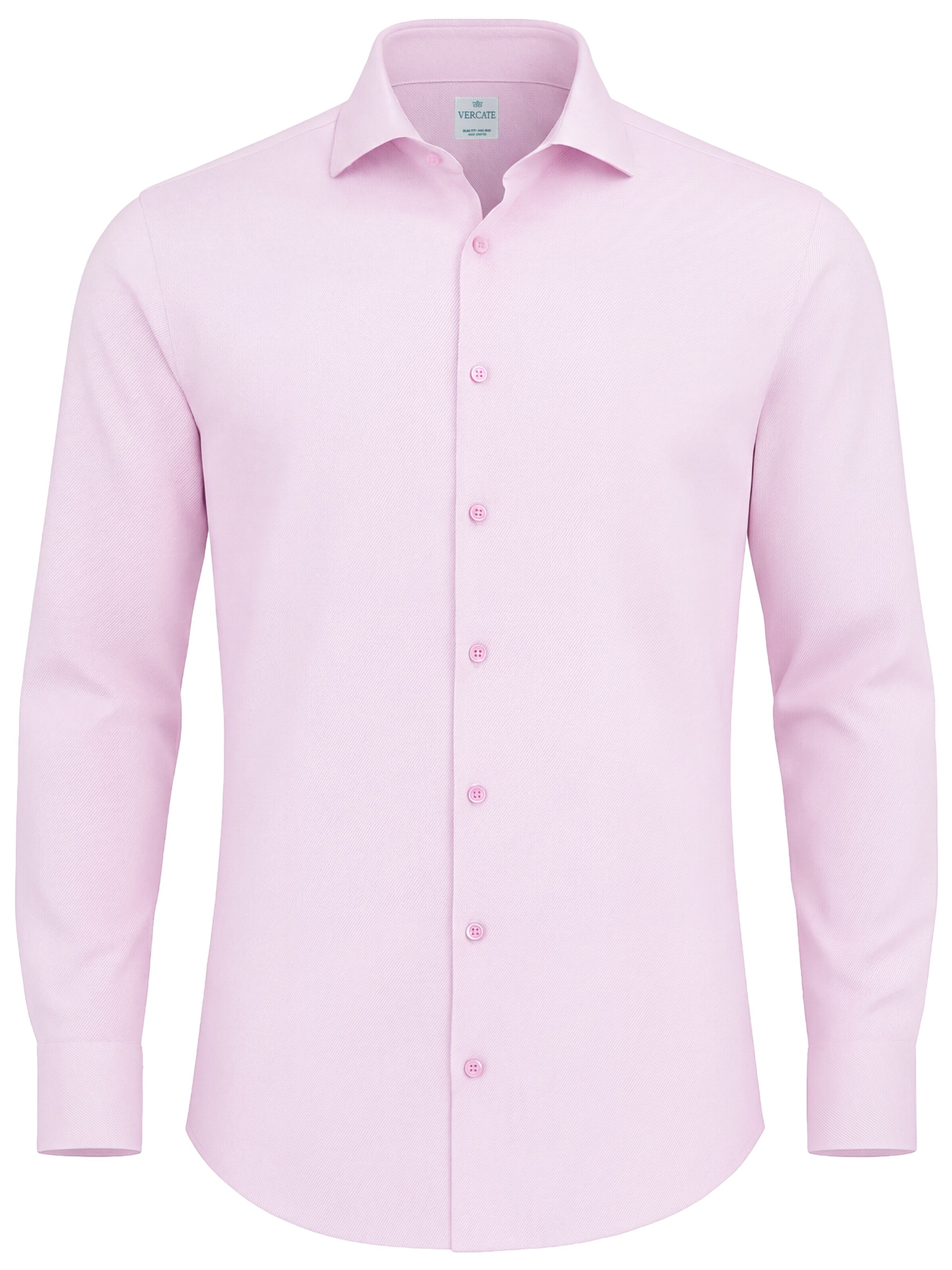 Camicia business 'Twill' di Vercate in rosa: frontale