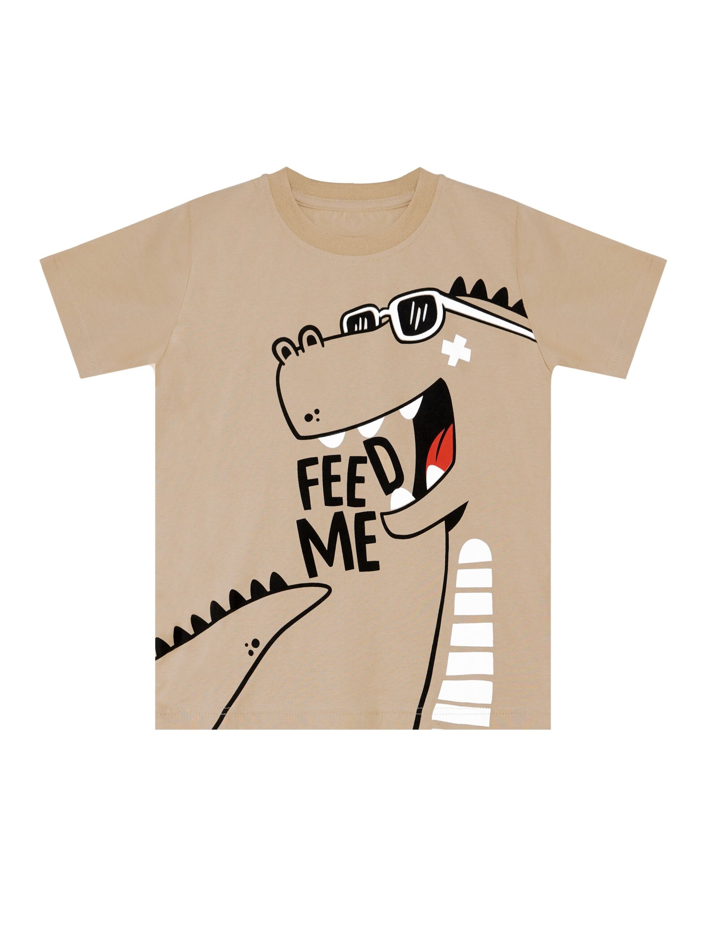Survêtement 'Hungry Dino' Denokids en beige