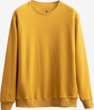 Kaft Sweatshirt 'Ruga' in Geel: voorkant