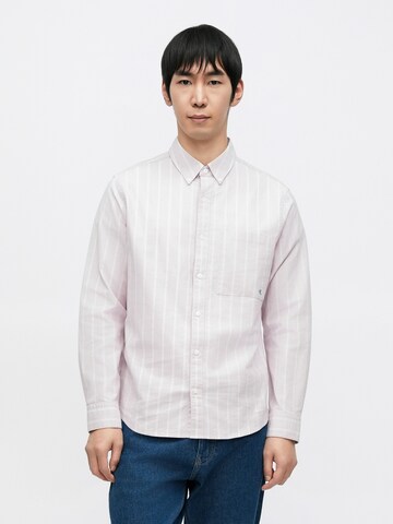 Calvin Klein Jeans Regular fit Button Up Shirt in Pink: front