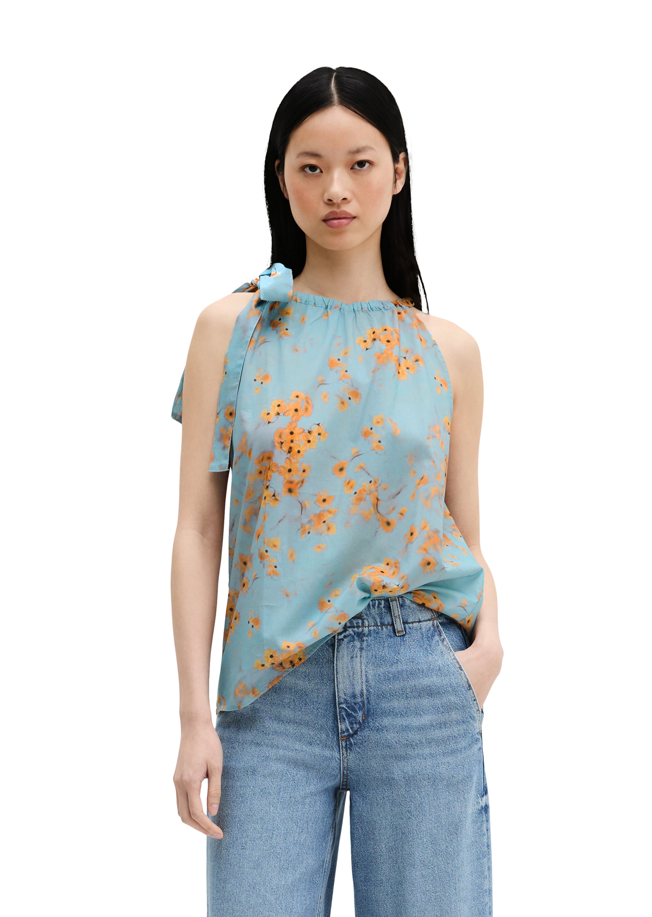 Marc O'Polo Blusentop in Blau: Vorderseite
