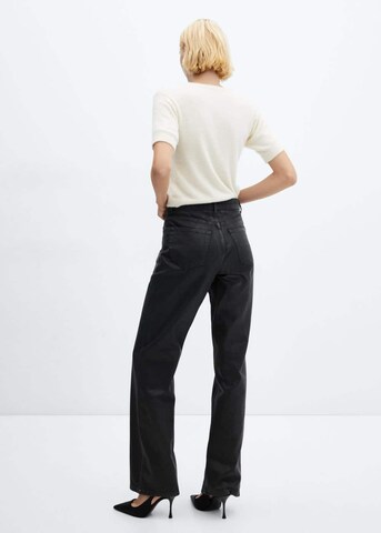 MANGO Regular Jeans 'Sparkle' in Schwarz