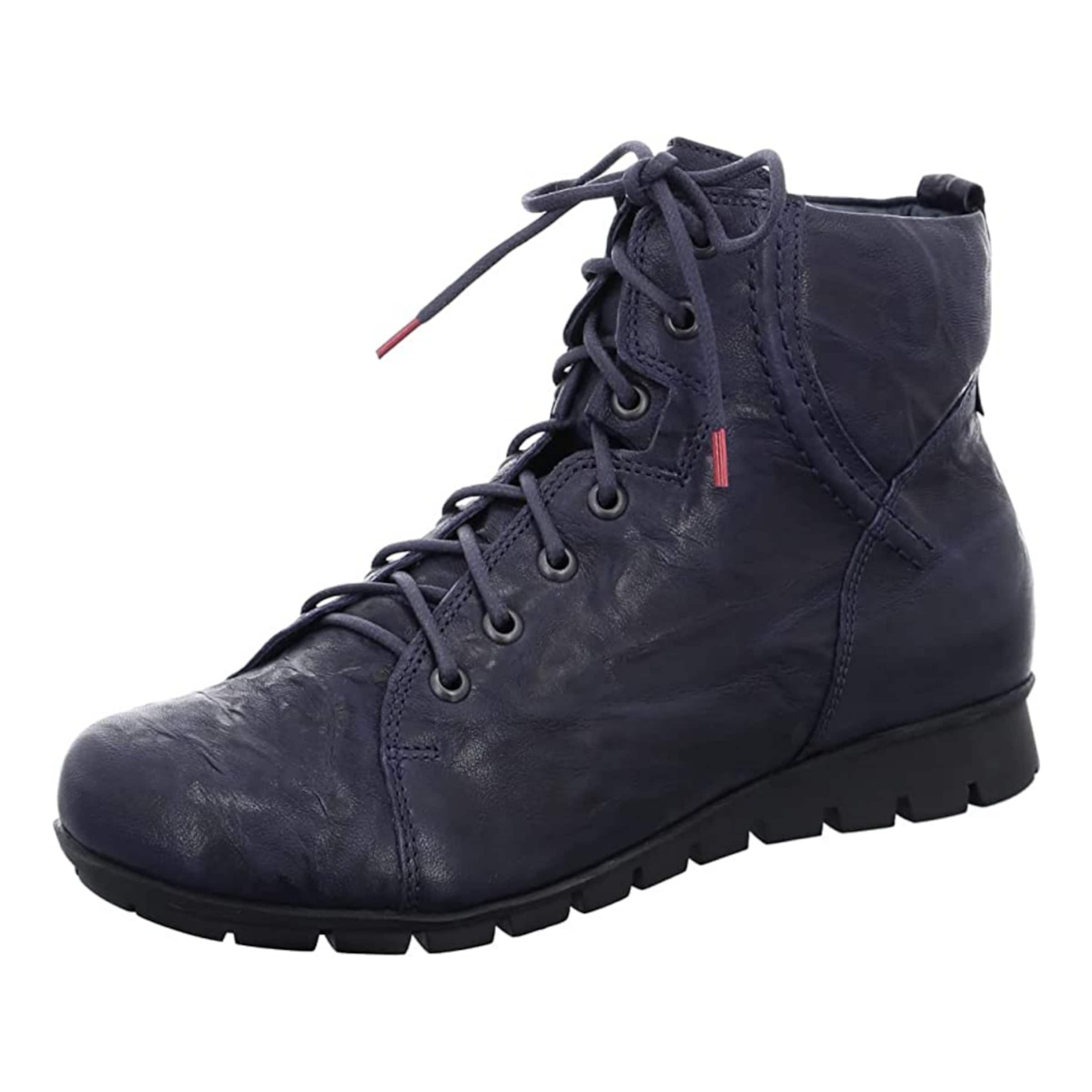 THINK! Schnürstiefelette 'Menscha' in Blau: Vorderseite