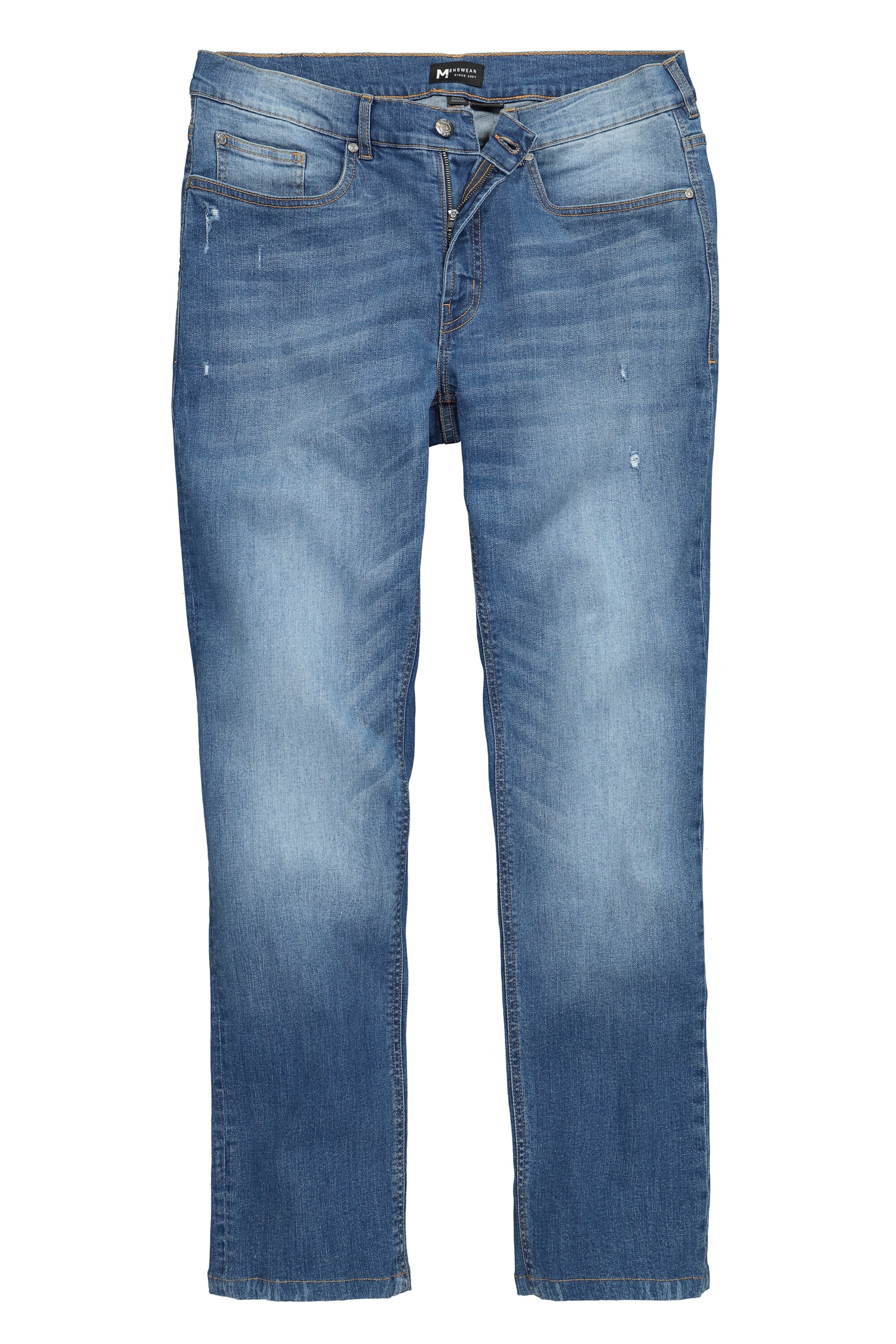 Men Plus Regular Jeans in Blue: front