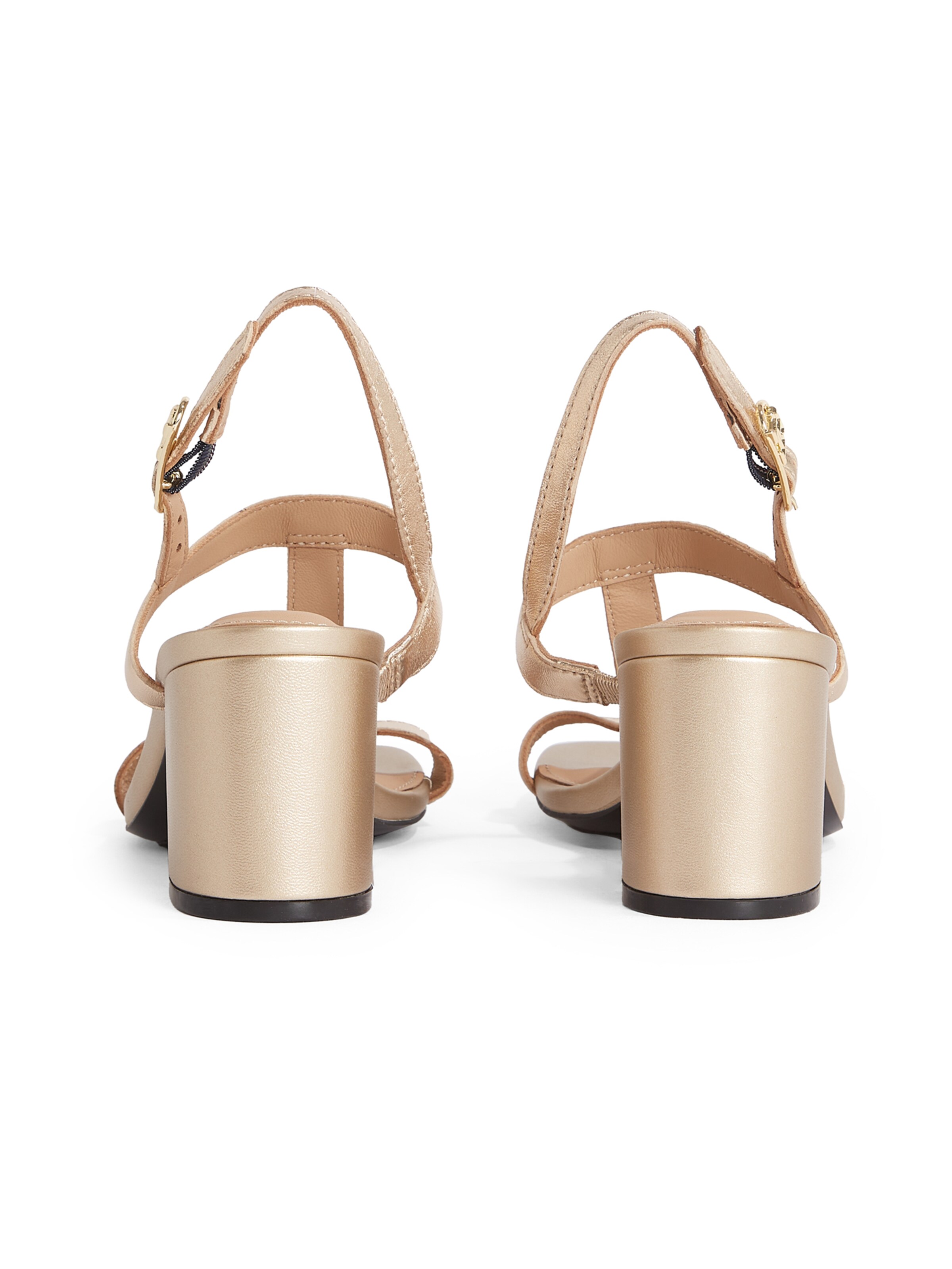 TOMMY HILFIGER Sandały z rzemykami w kolorze złoty