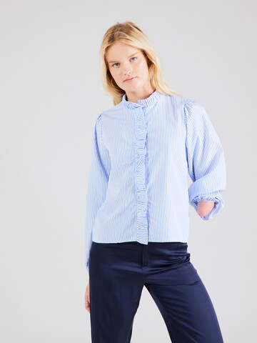 SISTERS POINT - Blusa 'CEMA' em azul: frente