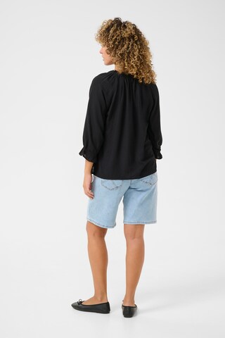 Chemisier 'Venta' Cream en noir
