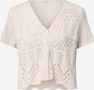 Marie Lund Knit Cardigan in Beige: front